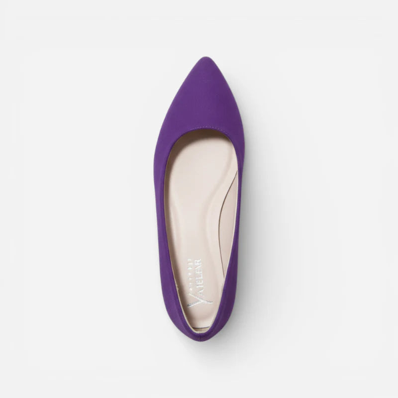 Mocassin En Daim Pourpre Pour Femme