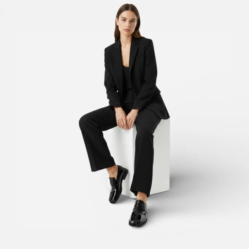 Mocassin Cuir Vernis Femme