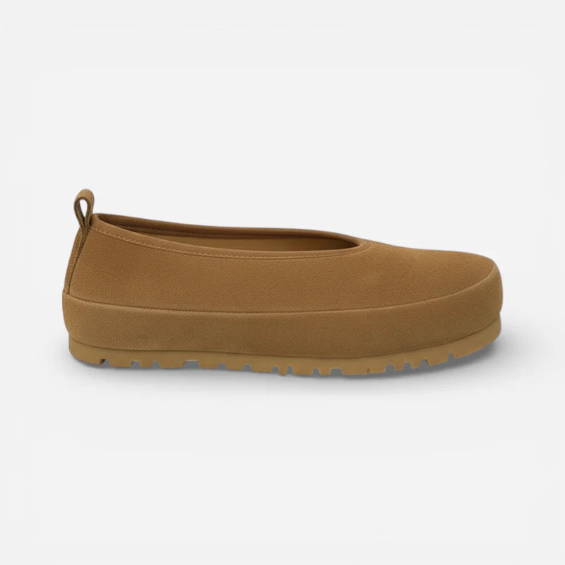 Mocassin Daim Camel Femme