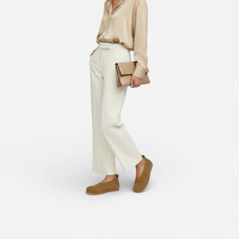 Mocassin Daim Camel Femme