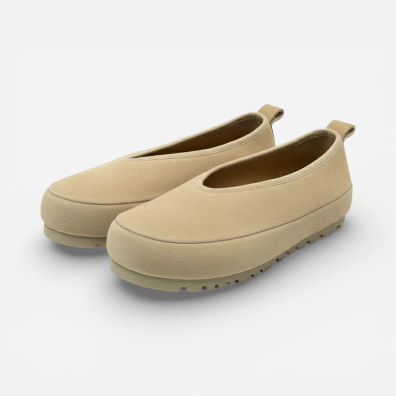 Mocassin Daim Beige Femme