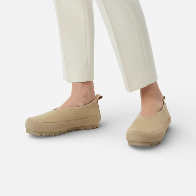 Mocassin Daim Beige Femme