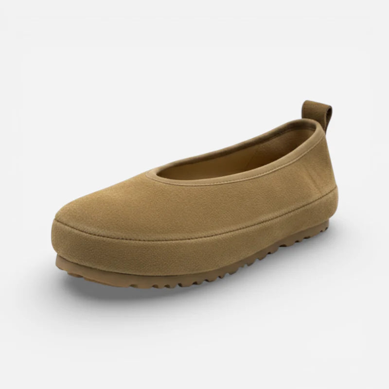 Mocassin En Daim Marron Femme