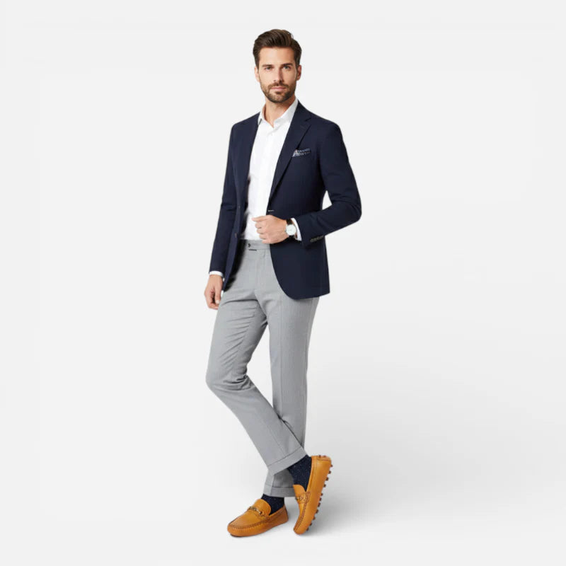 Mocassin Premium Cuir Véritable Marron Homme