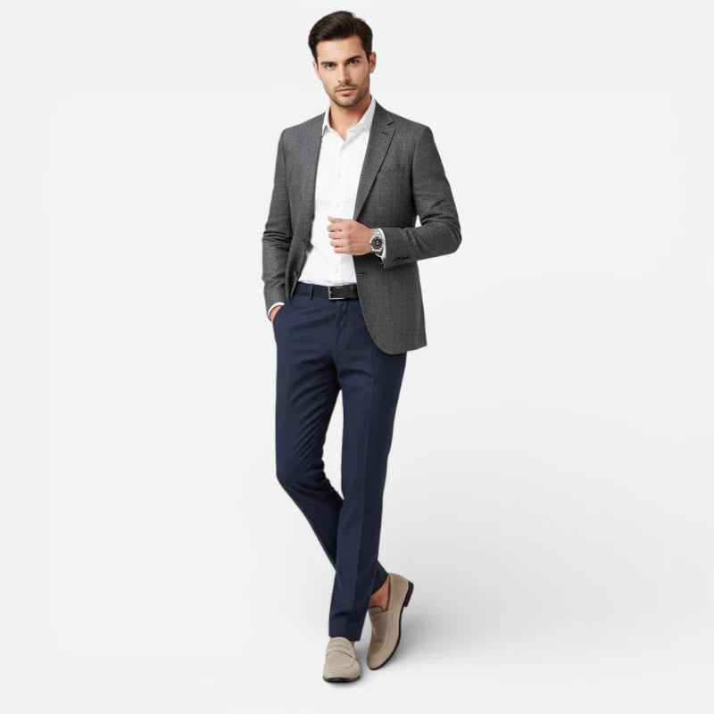 Mocassin En Daim Beige à Talon Pour Homme