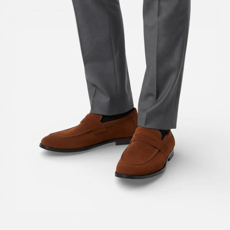 Mocassin Daim Homme Marron