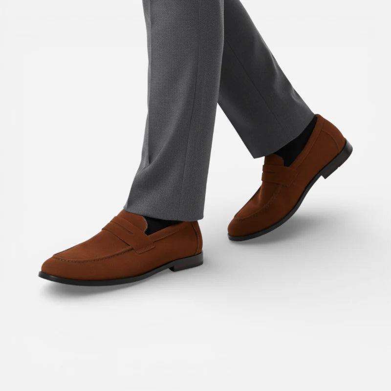 Mocassin Daim Homme Marron