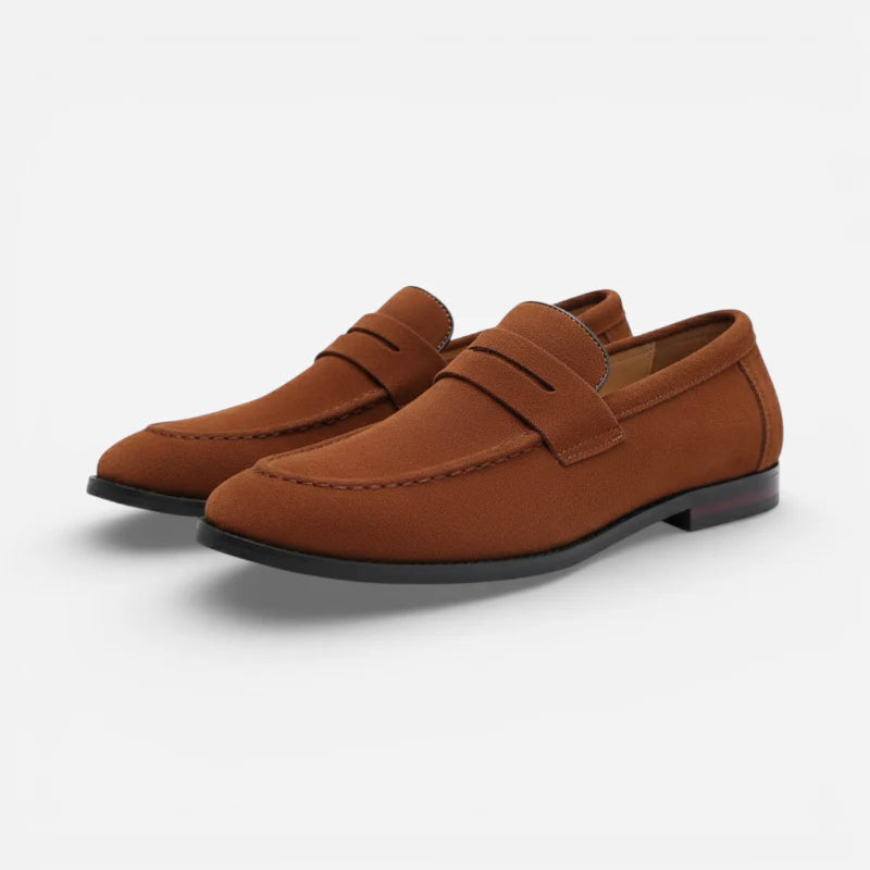 Mocassin Daim Homme Marron