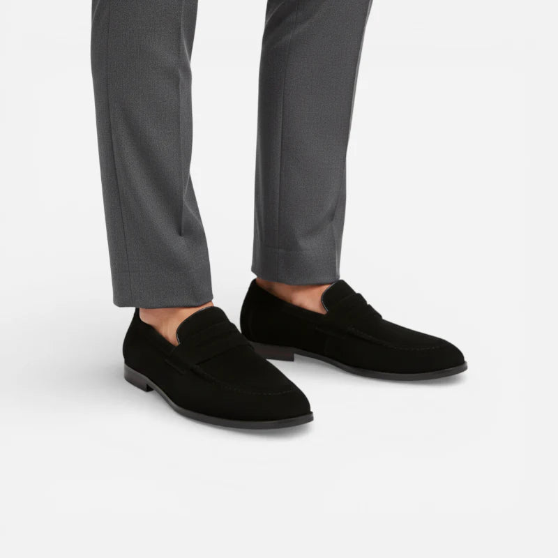 Mocassin Homme Daim Noir