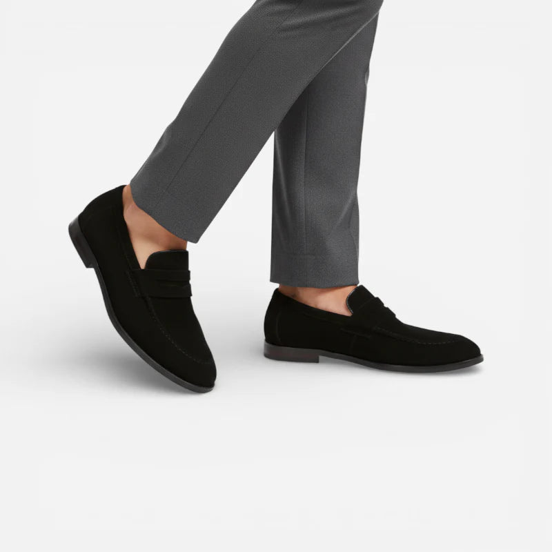 Mocassin Homme Daim Noir