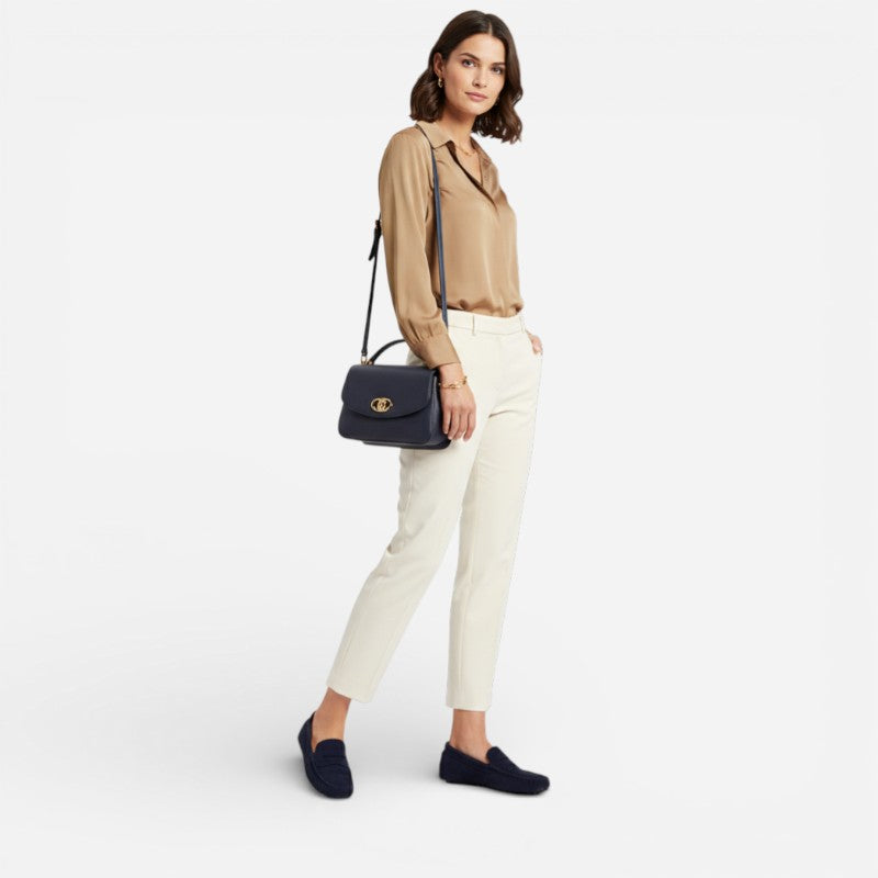 Mocassin En Daim Violet Pour Femme