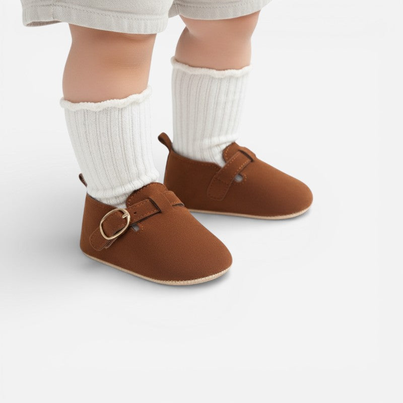 Mocassin Bébé Daim Marron
