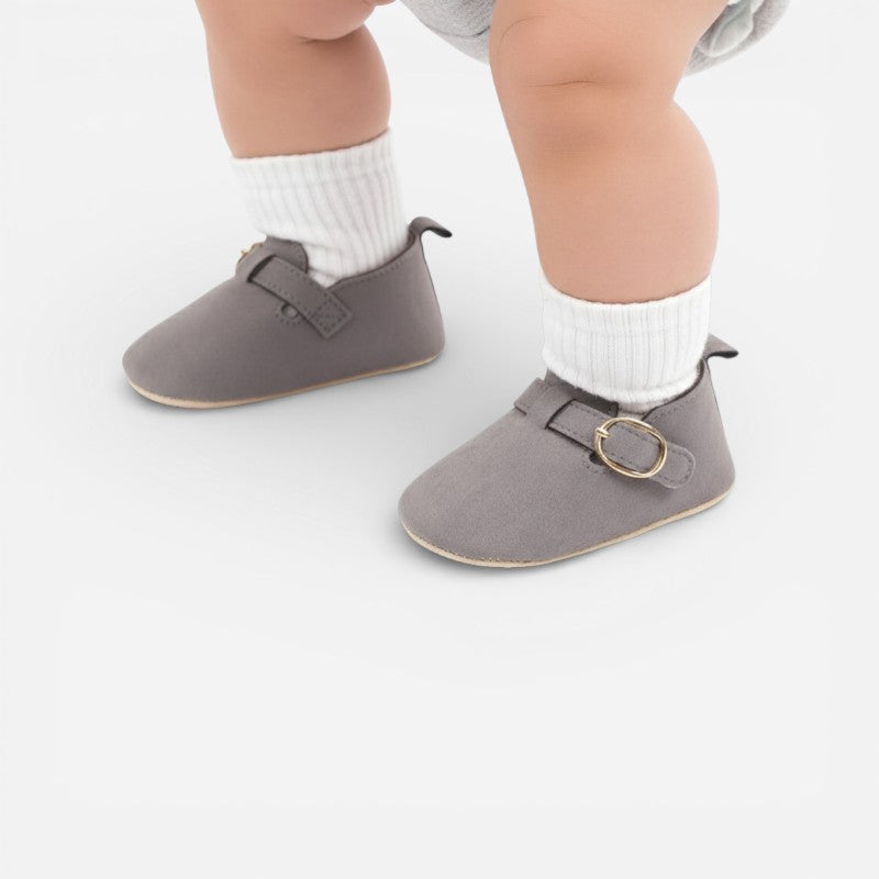 Mocassin Bébé Daim Gris