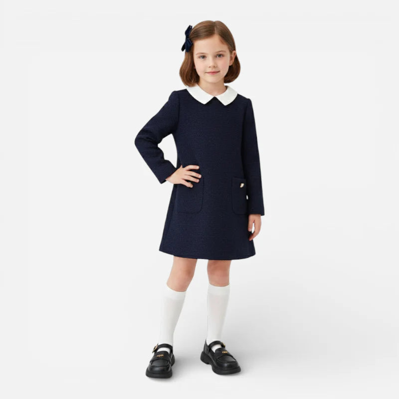 Mocassin Cuir Noir Enfant Fille