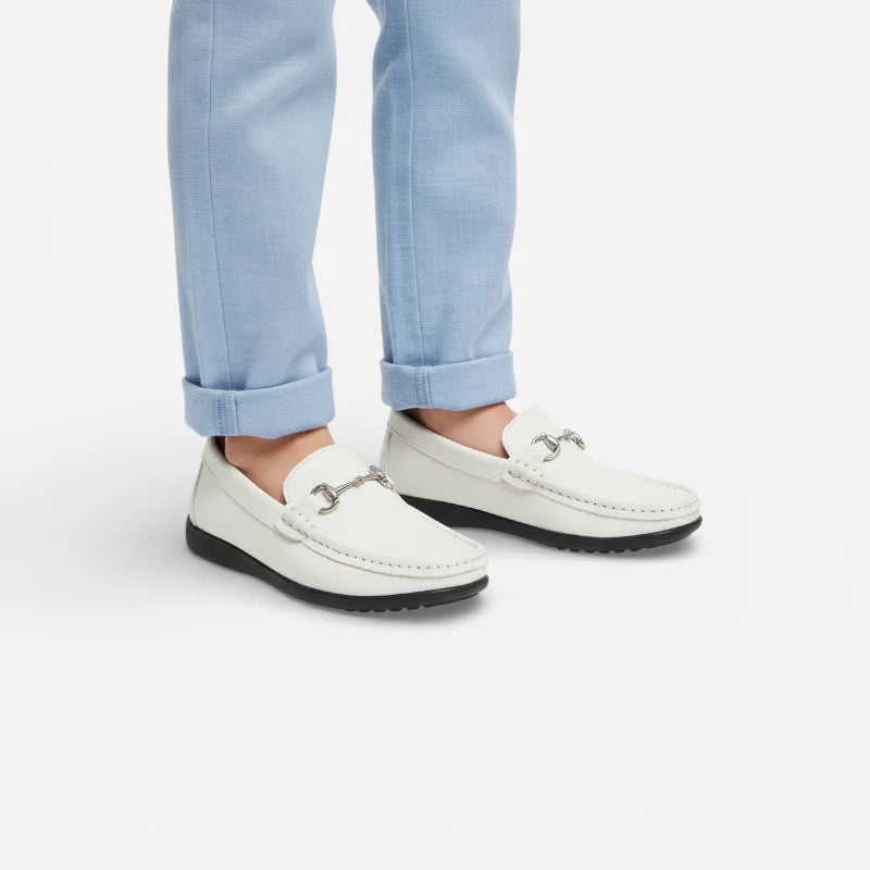 Mocassin Fillette Blanc