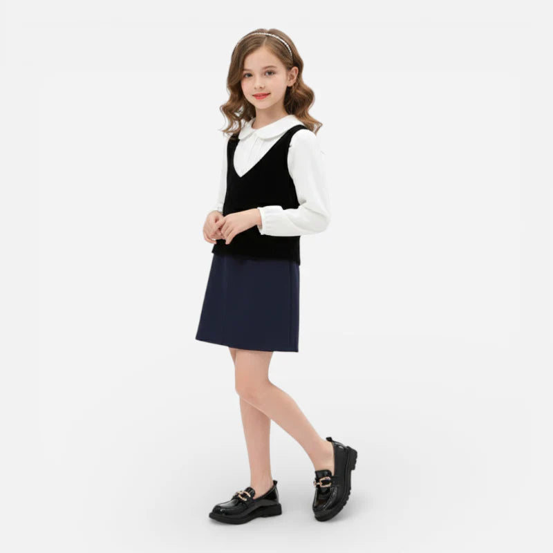 Mocassin Enfant Cuir Vernis Grosse Chainette