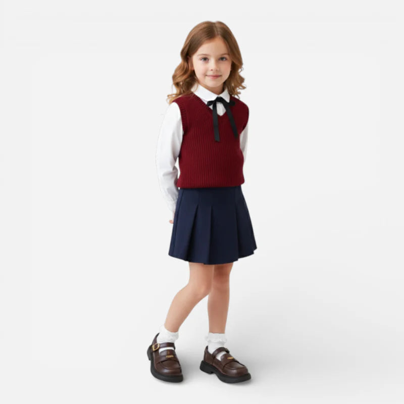 Mocassin Ouvert Marron Fillette