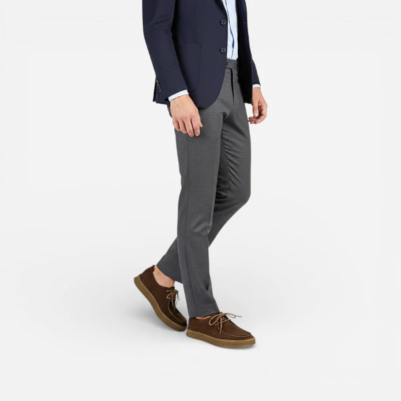 Mocassin Homme Marron en Daim Semelle Épaisse Confort Casual Chic