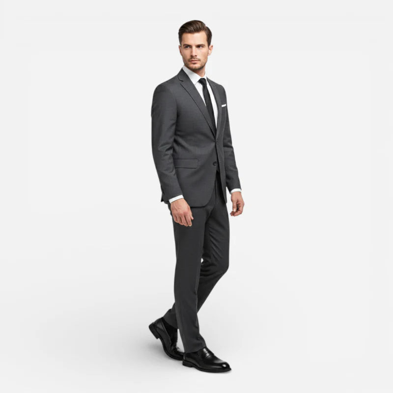Mocassin De Ville Costume En Cuir Véritable Noir Vernis Pour Homme