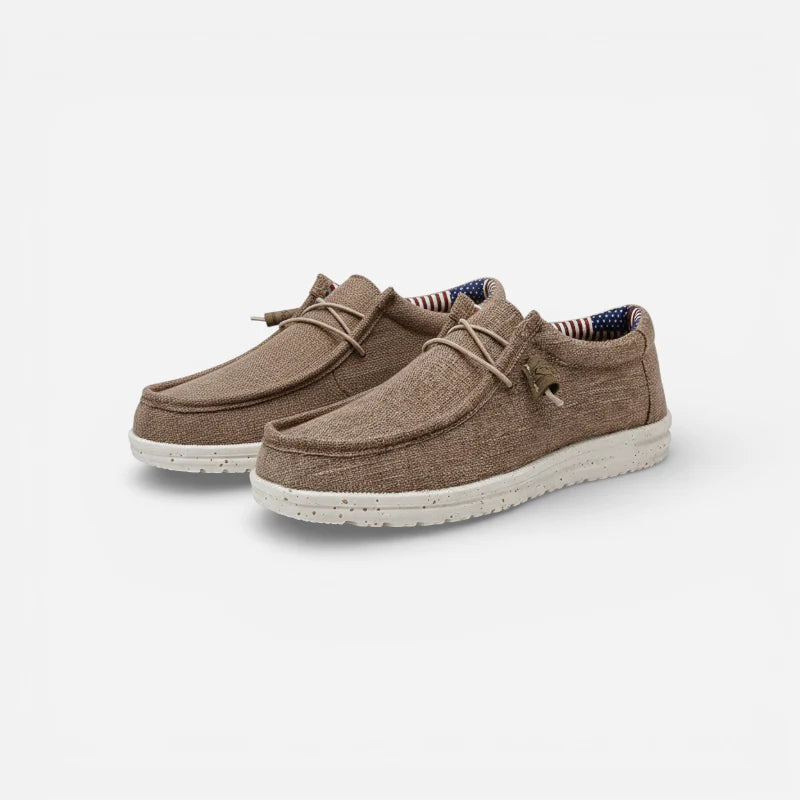 Mocassin Compensé à Lacet Tendance Homme