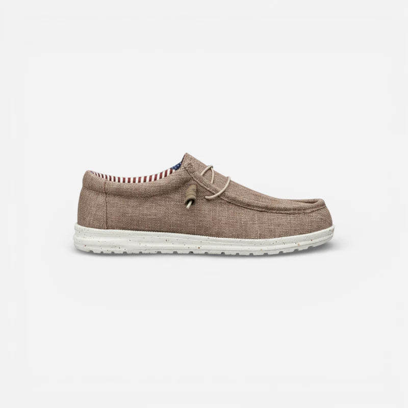 Mocassin Compensé à Lacet Tendance Homme