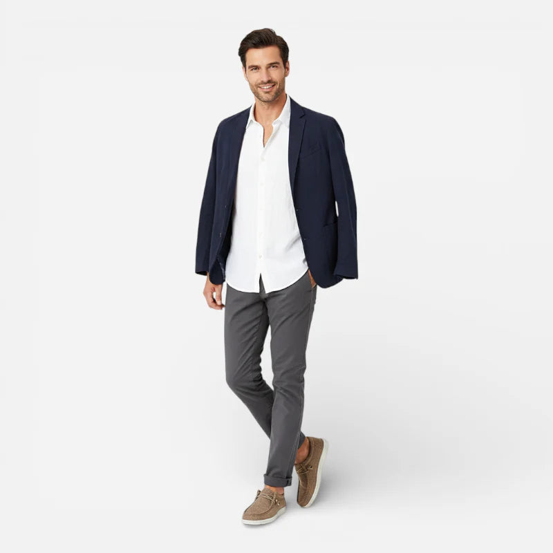 Mocassin Compensé à Lacet Tendance Homme
