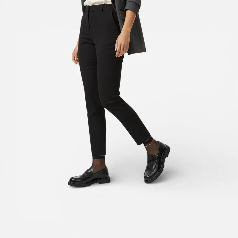 Mocassin Compensé En Cuir Vernis Femme Chic