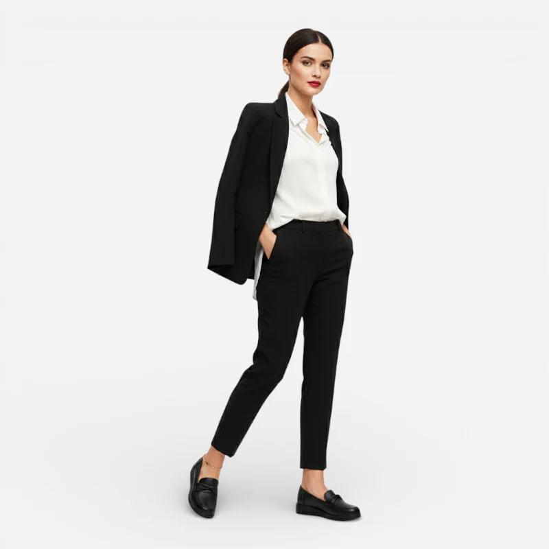 Mocassin Noir Compensé Pour Femme Chic Avec Bandeau