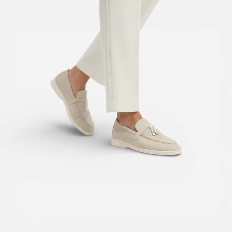 Mocassin En Daim Beige à Gland