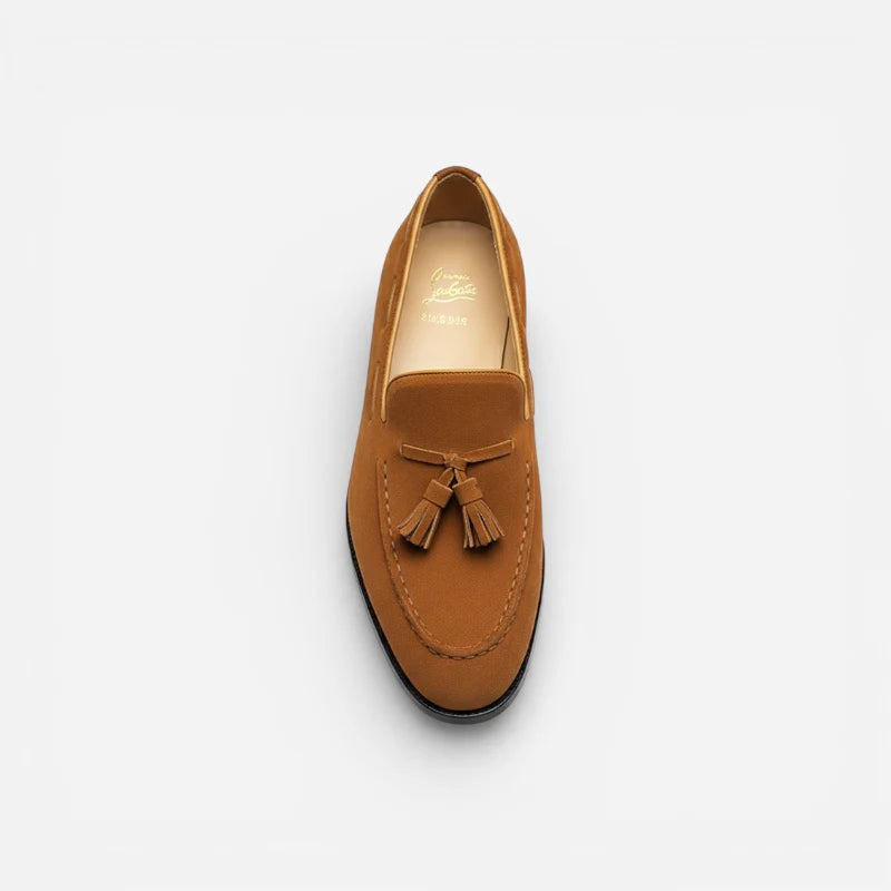 Mocassin Daim Camel à Gland Homme