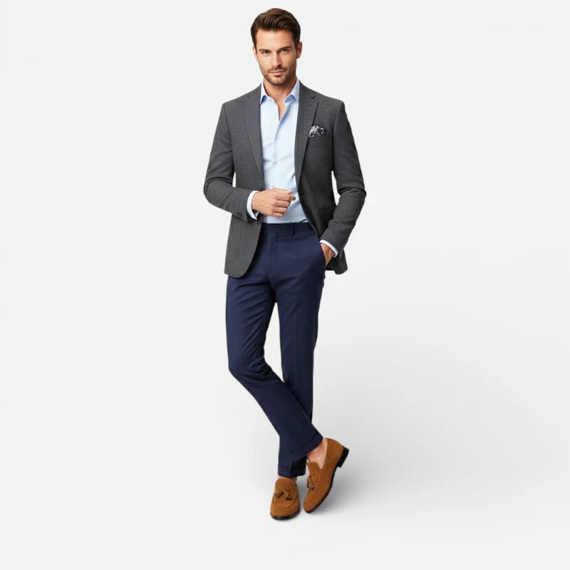Mocassin Daim Camel à Gland Homme