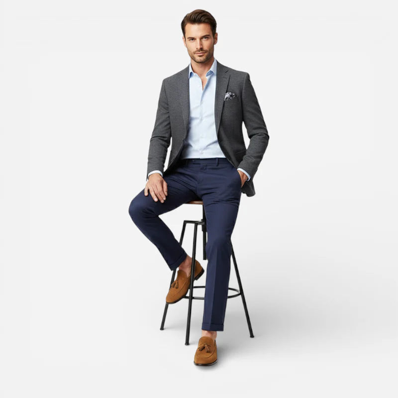 Mocassin Daim Camel à Gland Homme