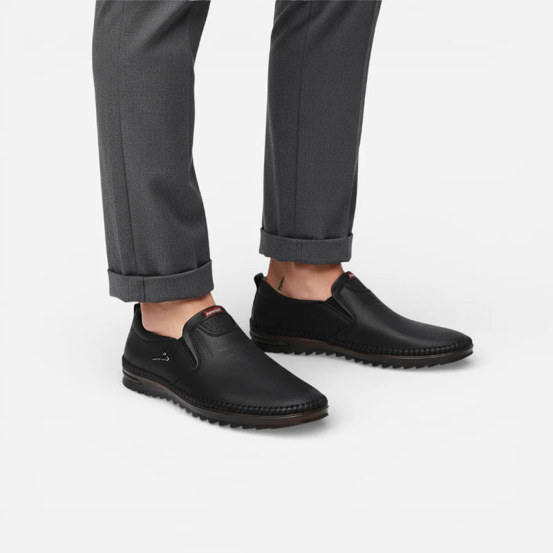 Mocassin Pour Homme En Cuir Noir