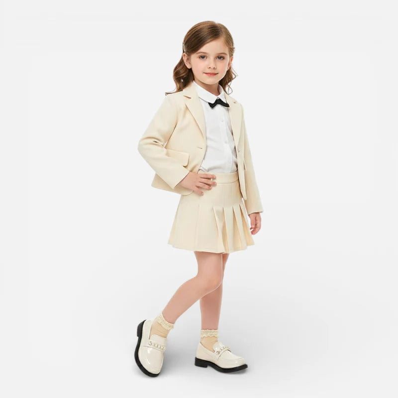 Mocassin Beige Perle Pour Fillette