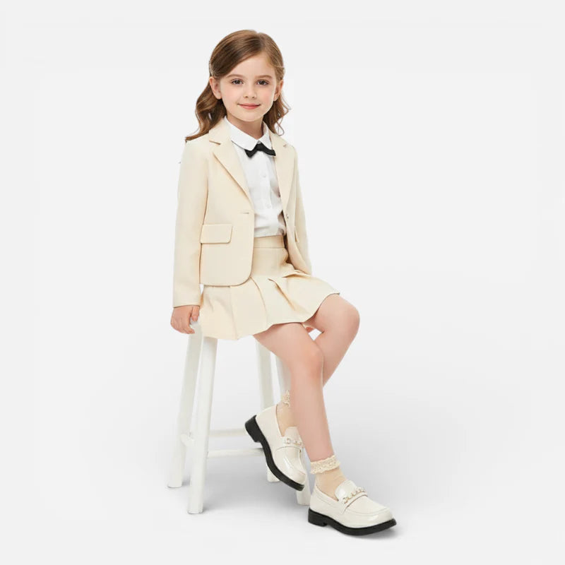 Mocassin Beige Perle Pour Fillette