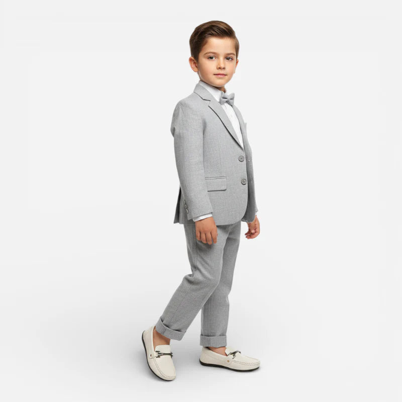 Mocassin Enfant Garçon Blanc En Cuir