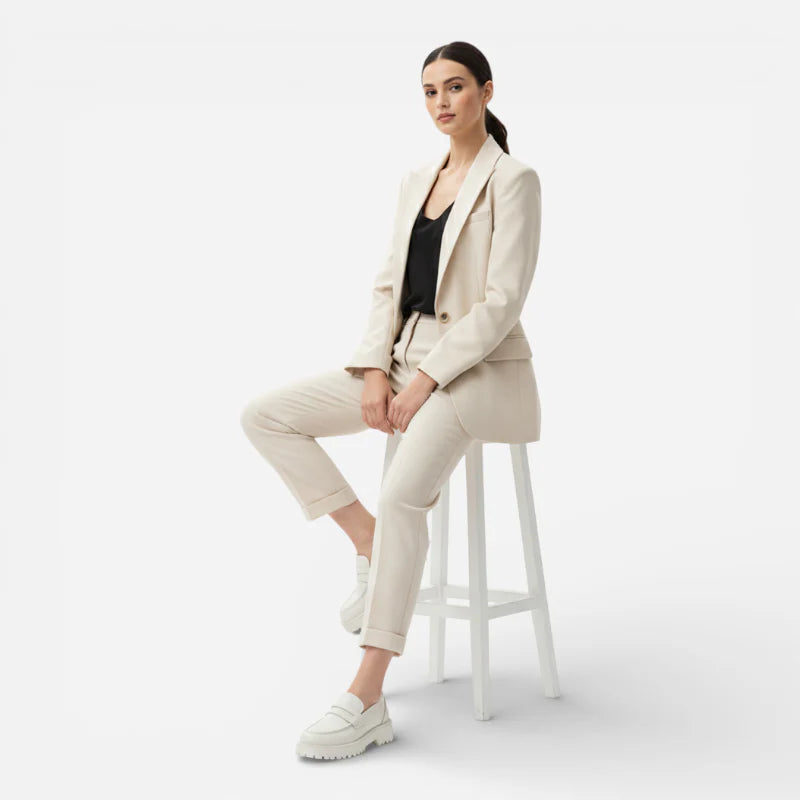 Mocassin Plateforme En Cuir Blanc Pour Femme