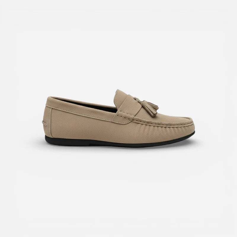 Mocassin En Daim Marron Clair Pour Bateau à Gland Homme