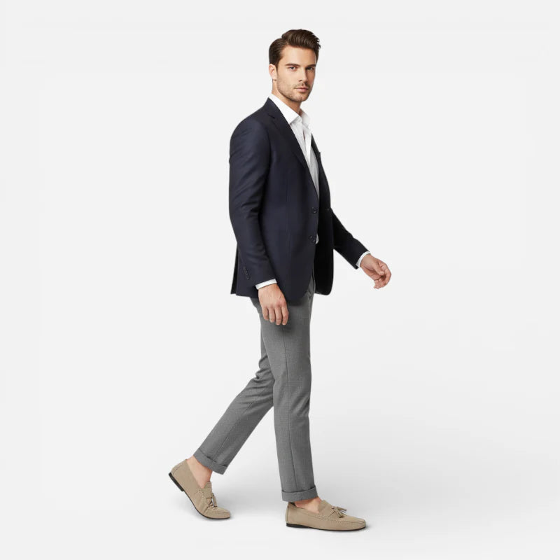 Mocassin En Daim Marron Clair Pour Bateau à Gland Homme