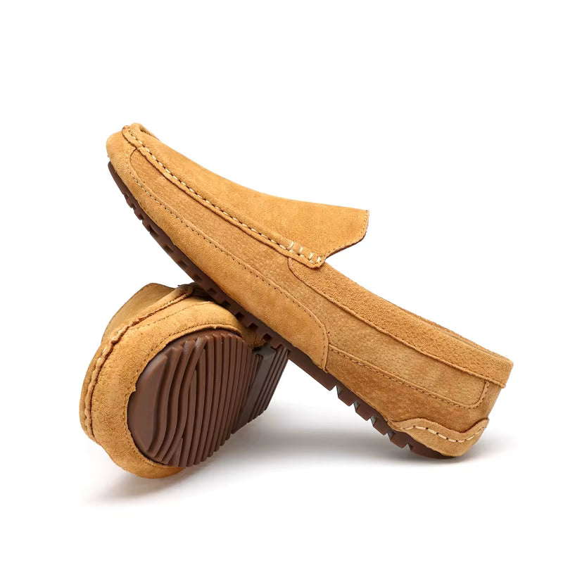 Mocassin Daim Camel Homme Chic
