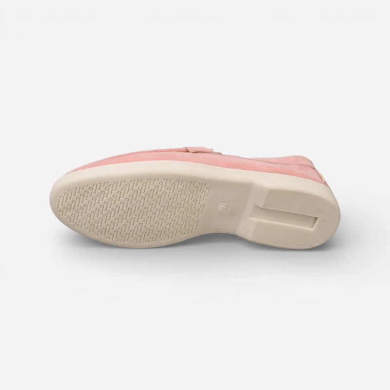 Mocassin Femme En Daim Rose