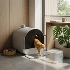 Maison litière pour chat