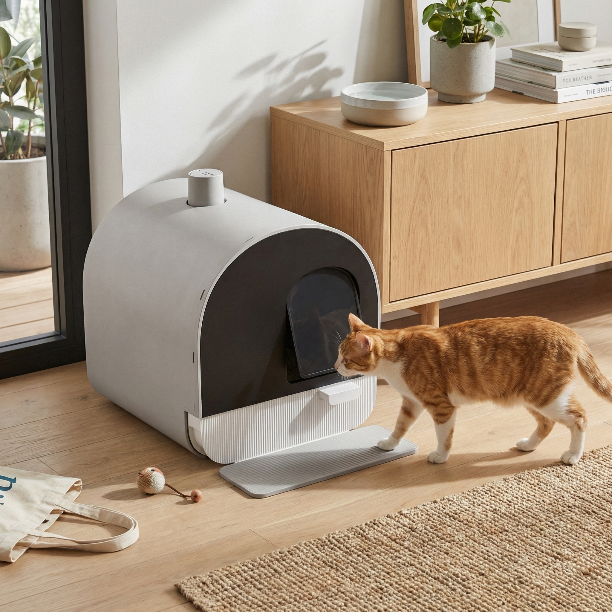 Maison litière pour chat