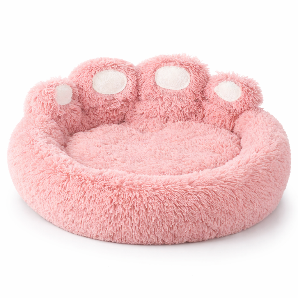 Panier chien en forme de patte