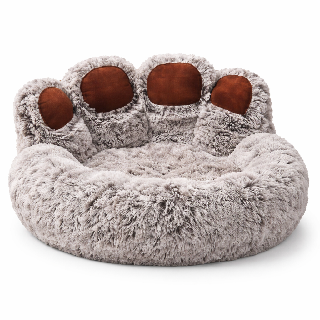 Panier chien en forme de patte