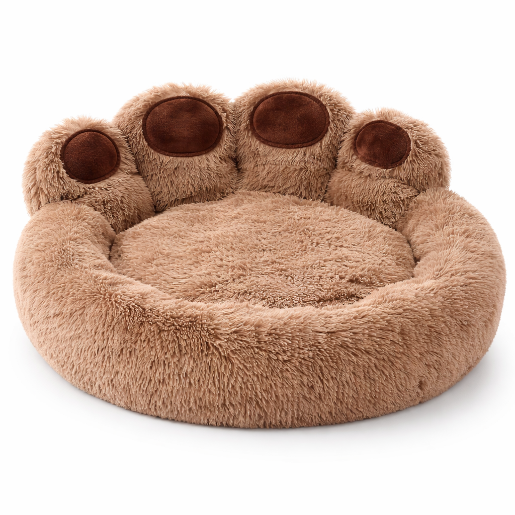 Panier chien en forme de patte
