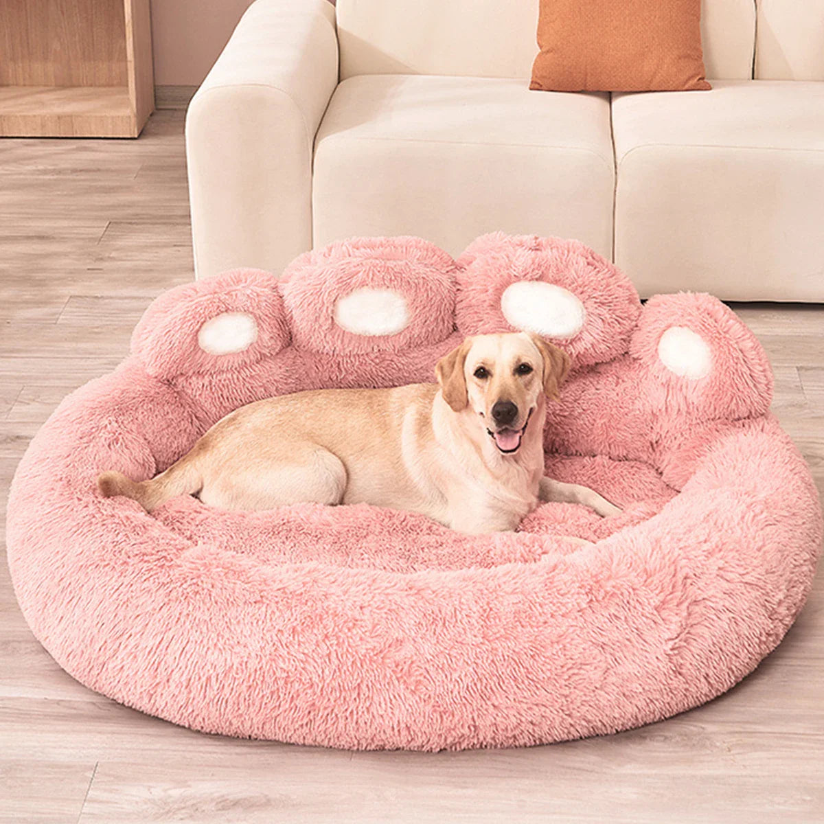 Panier chien en forme de patte