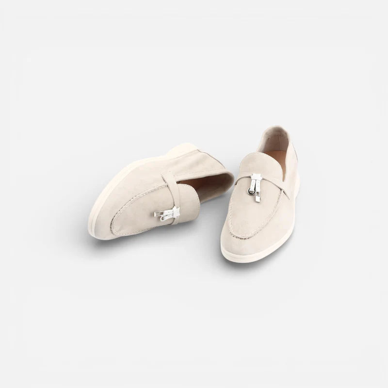 Mocassin En Daim Beige à Gland