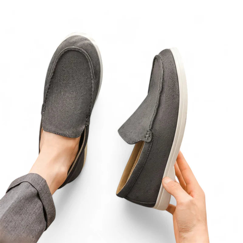 Mocassin Homme Daim Gris