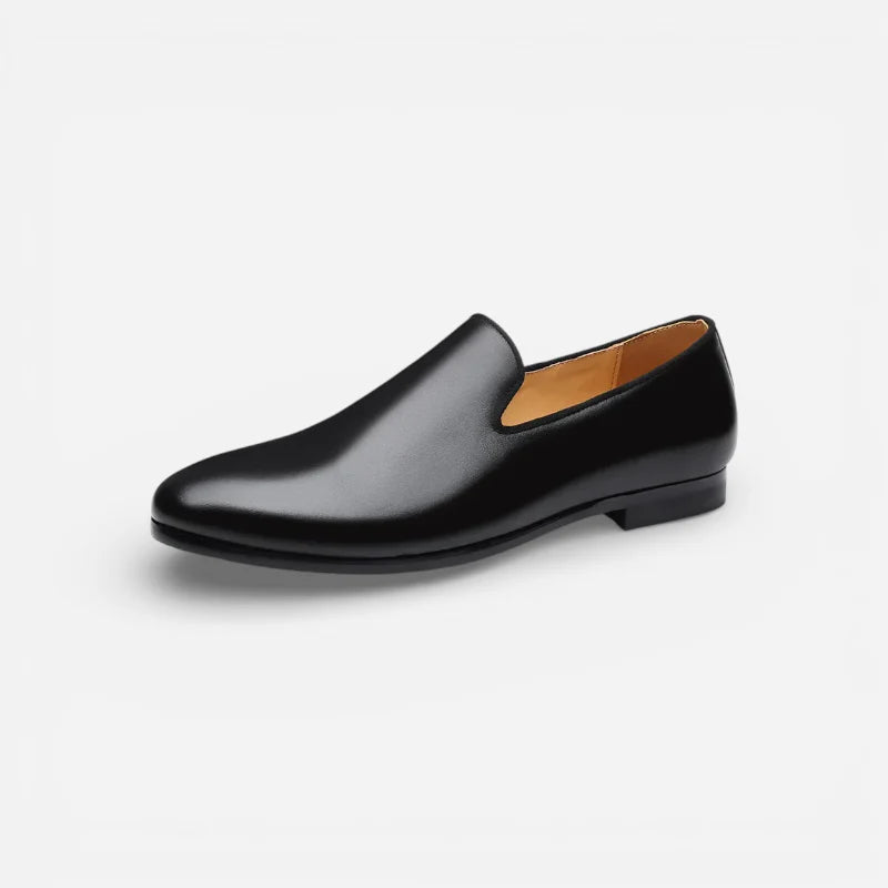 Mocassin Homme Cuir Noir Vernis
